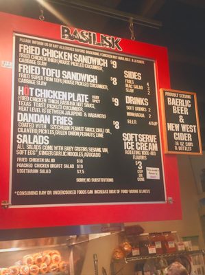 Menu photo 7 Basilisk Portland, OR