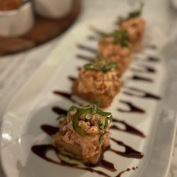 Cara Restaurant - Spicy Tuna & Salmon Crispy Rice