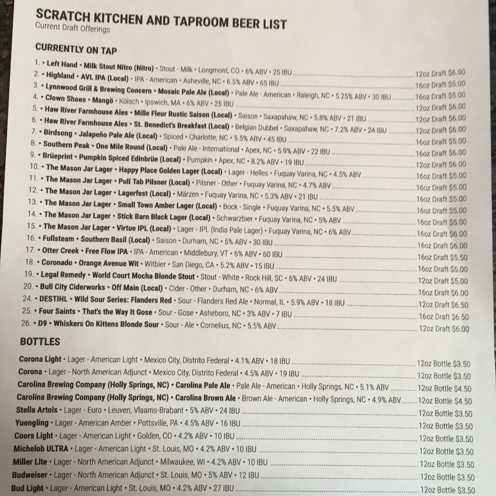Scratch Kitchen & Taproom - Bars Near Me - Apex, North Carolina Scratch Kitchen & Taproom - Bars Near Me - Apex, North Carolina
