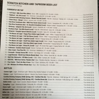 Scratch Kitchen & Taproom - Bars Near Me - Apex, North Carolina