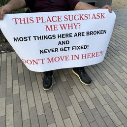Another neighbor feels the same way. So strongly he made a sign