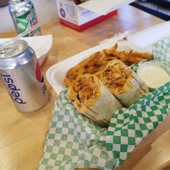 Mr Broast - Buffalo Chicken Wrap meal - Halal Near Me - Lombard, Illinois