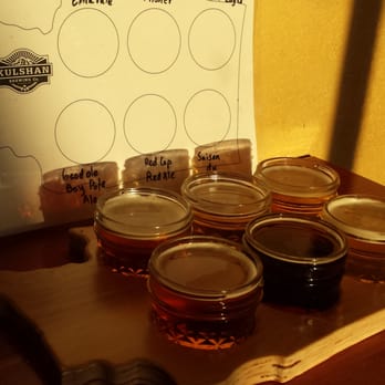 Kulshan Brewing Co. - Flight of beer - 6 mini glasses of your choice - Pubs Near Me - Bellingham, Washington