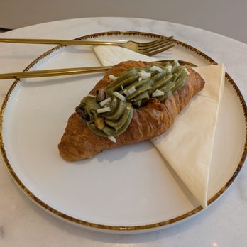 Madame Croissant Amsterdam - @endoedibles on Instagram 07/06/25    Pistachio Croissant - Bakeries Near Me - Amsterdam, New Hampshire