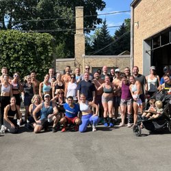 CrossFit Wilmette - Coach Al's wedding workout party! What a fantastic day. Thanks to everyone who came out and made it such a special day.