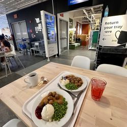 IKEA Restaurant - 8 and 16 meatball meal. July 2025