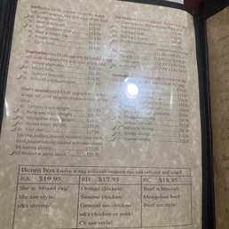 Menu Menu
