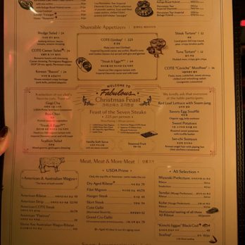 Cote - Menu - Steakhouses Near Me - Las Vegas, Nevada Cote - Menu - Steakhouses Near Me - Las Vegas, Nevada