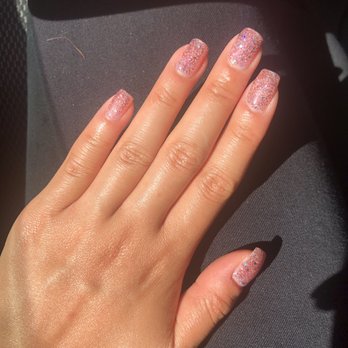Trending Nails Spa - Pink glitter gel - Waxing Near Me - San Jose, California Trending Nails Spa - Pink glitter gel - Waxing Near Me - San Jose, California