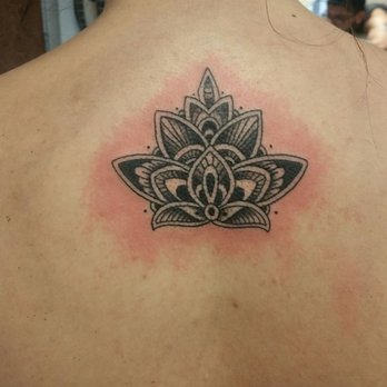 Fine Tattoo Work - Got my 2nd tattoo done by Alvin. A little flaw on the top left, wish I caught that sooner. Overall I'm happy with it though! - Tattoo Near Me - Orange, California