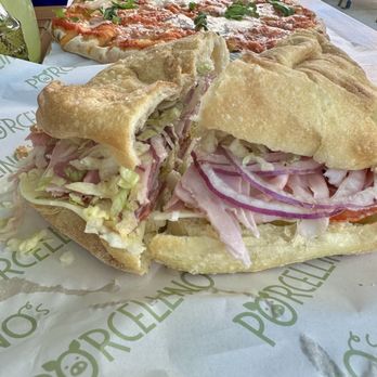Porcellino's - Bambino sandwich and margarita pizza - Italian Near Me - Simi Valley, California