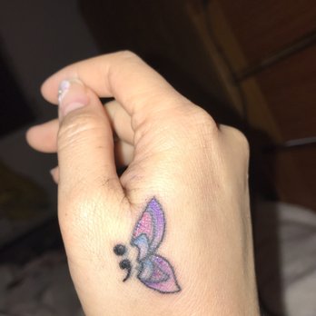 Tattoo Hawaii - Fixed up my semi-colon and butterfly. Added the color to really give it life. - Tattoo Near Me - Honolulu, Hawaii Tattoo Hawaii - Fixed up my semi-colon and butterfly. Added the color to really give it life. - Tattoo Near Me - Honolulu, Hawaii
