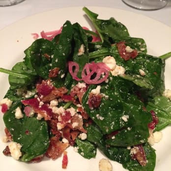 Linwoods - Spinach salad with a wonderful portion of bacon and feta cheese. Delicious! - New American Near Me - Owings Mills, Maryland Linwoods - Spinach salad with a wonderful portion of bacon and feta cheese. Delicious! - New American Near Me - Owings Mills, Maryland