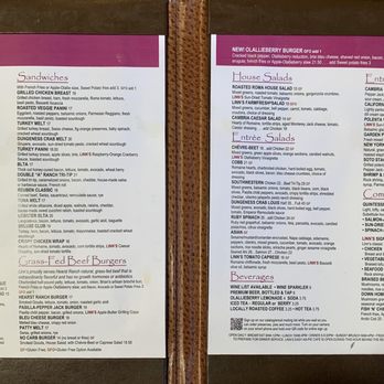 Linn's Restaurant - Lunch menu - American Near Me - Cambria, California Linn's Restaurant - Lunch menu - American Near Me - Cambria, California