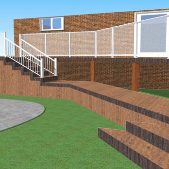 Hickory Dickory Decks - Ground level looking up at the deck. - Decks & Railing Near Me Hickory Dickory Decks - Ground level looking up at the deck. - Decks & Railing Near Me