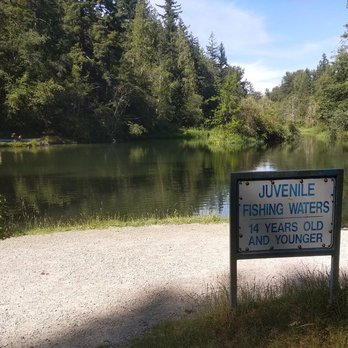 Whatcom Falls Park - A fishing pond for kids - Dog Parks Near Me - Bellingham, Washington