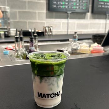 Matcha Matcha - Classic matcha latte with almond milk. - Themed Cafes Near Me - Toronto, Ontario