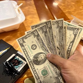California Plate - "Fake" bills - Asian Fusion Near Me - Santa Ana, California California Plate - "Fake" bills - Asian Fusion Near Me - Santa Ana, California