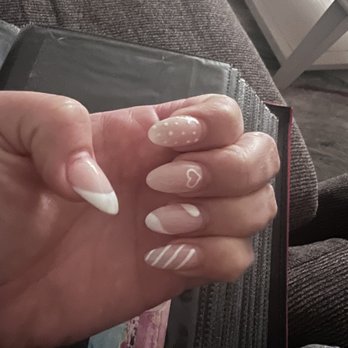 Oh My Nails - Super cute almond shape with design - Nail Salons Near Me - Hayward, California Oh My Nails - Super cute almond shape with design - Nail Salons Near Me - Hayward, California