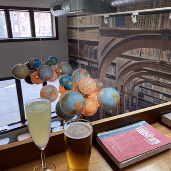 Writer's Block Rehab - Loft upstairs with library wallpapering - Lounges Near Me - Philadelphia, Pennsylvania