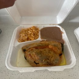 Chiles rellenos, no sauce Chiles rellenos, no sauce