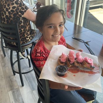 Roasted Rooster Coffee & Waffles - Sprinkle party waffle! - Waffles Near Me - Las Cruces, New Mexico