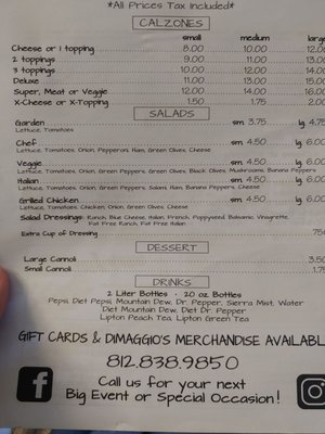 Menu photo 2 DiMaggio's Italian Mount Vernon, IN