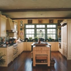 Creative Designs - Sun shined filled kitchen.This was the creation of a beautiful Kitchen, with lots of playful light!!!love mixing Materials, such as woods al