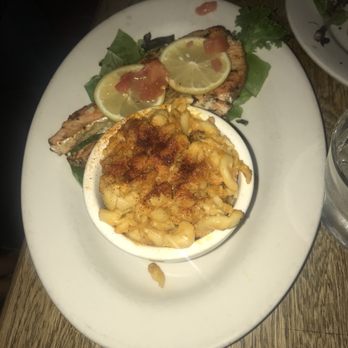 Brooklyn Moon Cafe - Grilled salmon with a side of Mac and cheese - Southern Near Me - Brooklyn, New York