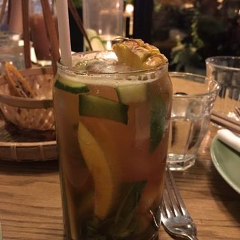 Anh and Chi - Pimm's Cup cocktail - Vietnamese Near Me - Vancouver, British Columbia
