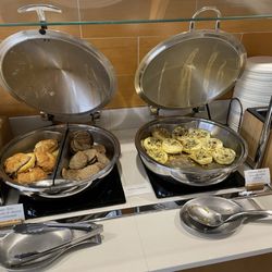 SpringHill Suites by Marriott Columbia Fort Meade Area - Some of today's free continental breakfast options: Egg, ham and cheese on croissant, turkey sausage, and egg white frittatas.