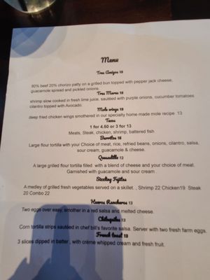 Menu photo 5 Casa Maestros Modesto, CA