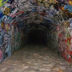 Mt Baldy Visitor Center - Don't be afraid, it's only a sketchy tunnel with a view...