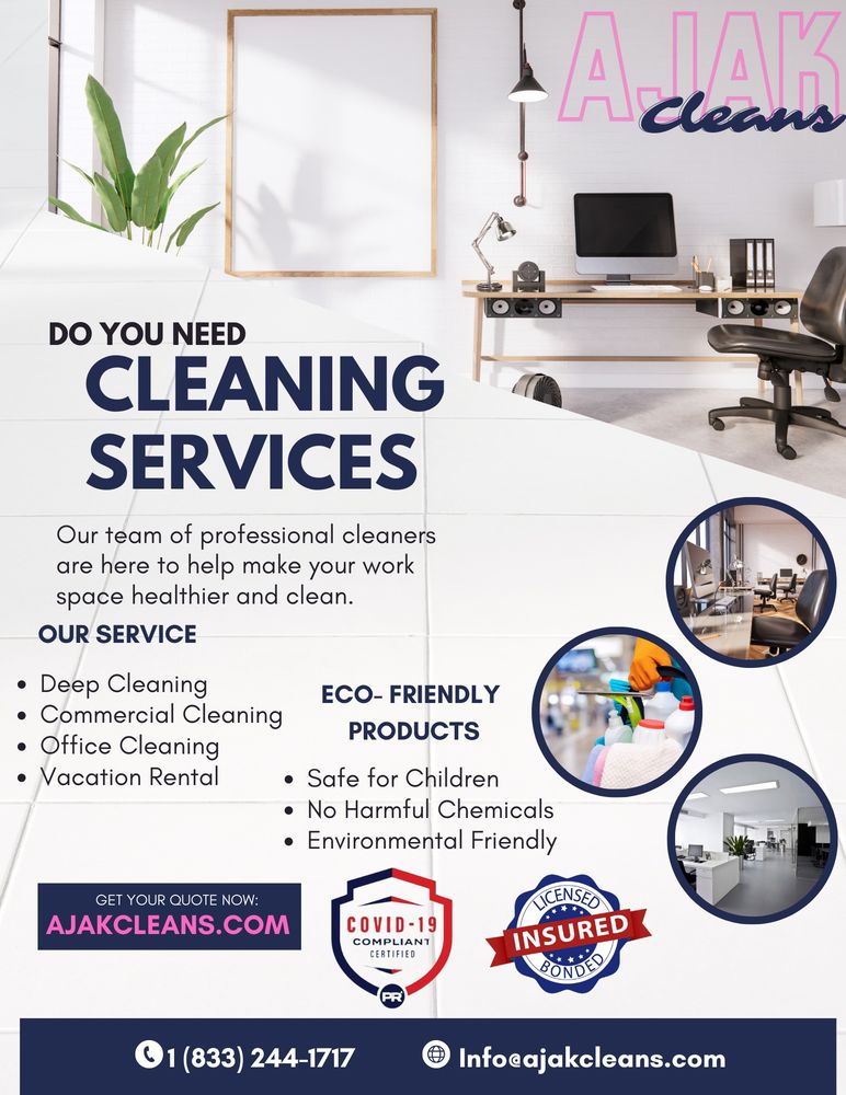 AJAK CLEANING SERVICES Charlotte, North Carolina Office Cleaning