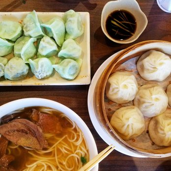 Julie's Noodles - The Pork and Chives dumplings, Beef Stew Rice Noodle Soup, and the Pork Xiao Long Baos. - Noodles Near Me - Austin, Texas Julie's Noodles - The Pork and Chives dumplings, Beef Stew Rice Noodle Soup, and the Pork Xiao Long Baos. - Noodles Near Me - Austin, Texas