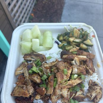 Shaka Shack - Chicken plate with kimchi cucumbers - Hawaiian Near Me - Alameda, California Shaka Shack - Chicken plate with kimchi cucumbers - Hawaiian Near Me - Alameda, California