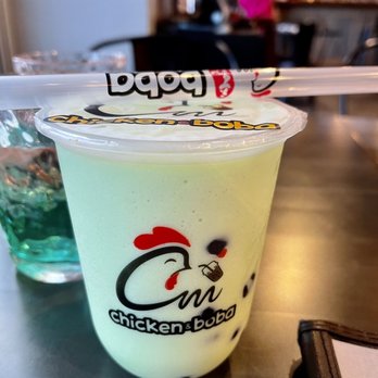 CM Chicken & Boba - Melona Smoothie with boba . SOOOOO good!!!! - Burgers Near Me - Vernon Hills, Illinois CM Chicken & Boba - Melona Smoothie with boba . SOOOOO good!!!! - Burgers Near Me - Vernon Hills, Illinois
