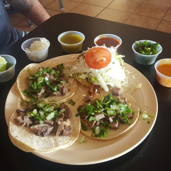 Tacos Selene - Lengua tacos and an adobada sope. - Mexican Near Me - Aurora, Colorado