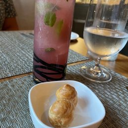 Amuse Bouche and Blackberry Mojito