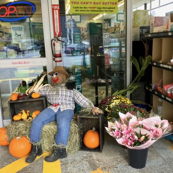 Buy-Low Foods - Display - 'Buddy' relaxing with pumpkins and all. - Grocery Near Me - Hope, British Columbia Buy-Low Foods - Display - 'Buddy' relaxing with pumpkins and all. - Grocery Near Me - Hope, British Columbia