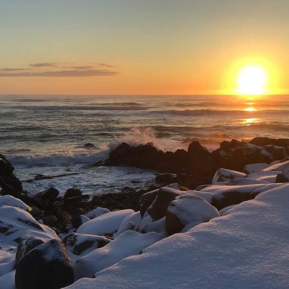 Sunrise on the Marginal Way.