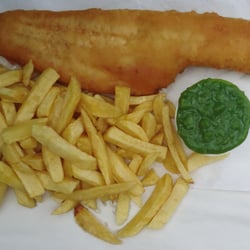 The Atlantic Fish Bar - Fish n chips with peas