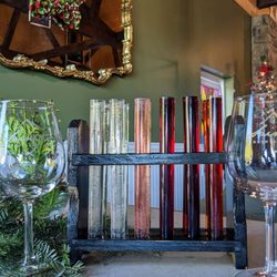 Saint Paul Mountain Vineyards - Wine flight! Prettiest flight I ever had