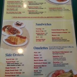 a breakfast menu a breakfast menu