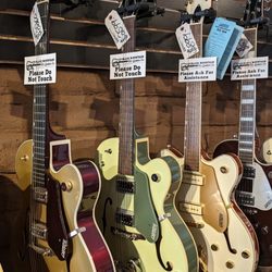 Black Mountain Guitar - If you're going to put a blues monster in your lap, make it colorful! Great selection of Gretsch.