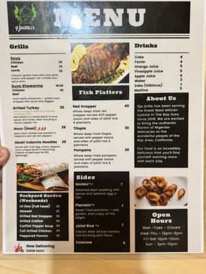 Menu photo 1 9jaGrills Oakland, CA Menu photo 1 9jaGrills Oakland, CA