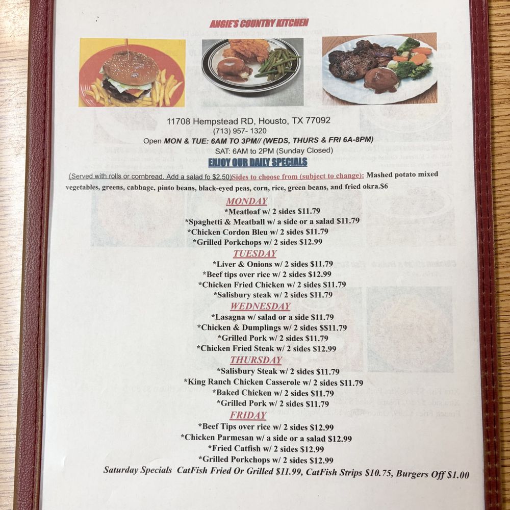 Angie's Country Kitchen - American Near Me - Houston, Texas Angie's Country Kitchen - American Near Me - Houston, Texas