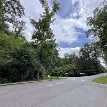 Bunker Hill Covered Bridge - Facing the entrance of the parking lot. - Landmarks & Historical Buildings Near Me - Claremont, North Carolina