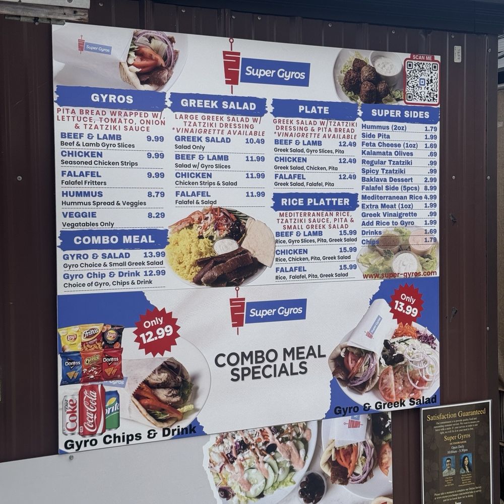 Super Gyros & Salads - Menu - Greek Near Me - Honolulu, Hawaii Super Gyros & Salads - Menu - Greek Near Me - Honolulu, Hawaii