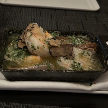 Boulevard Bistro - Shrimp skillet spec with onions and gařlic. - New American Near Me - Elk Grove, California